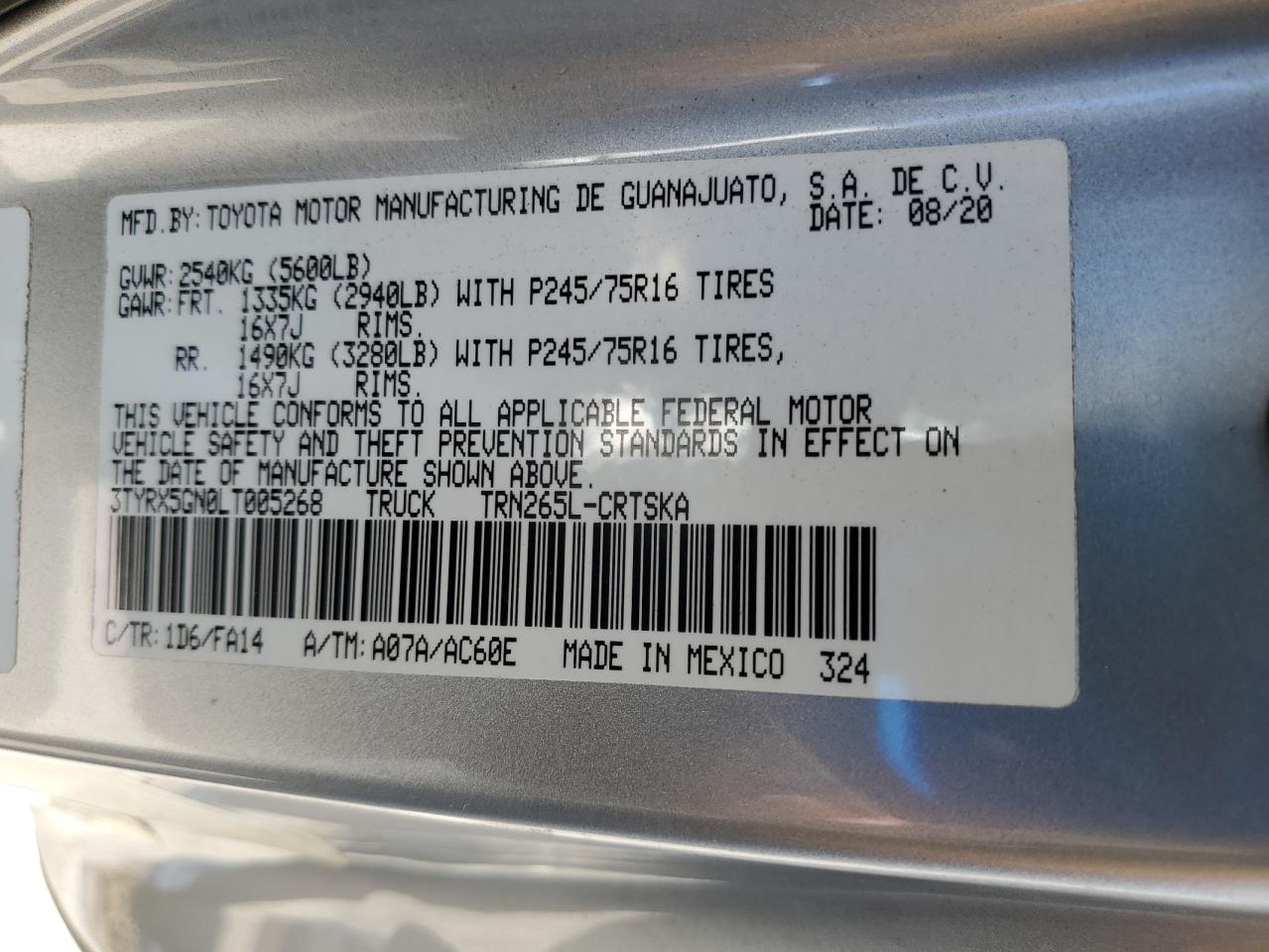 Toyota Tacoma Access Cab Image 12