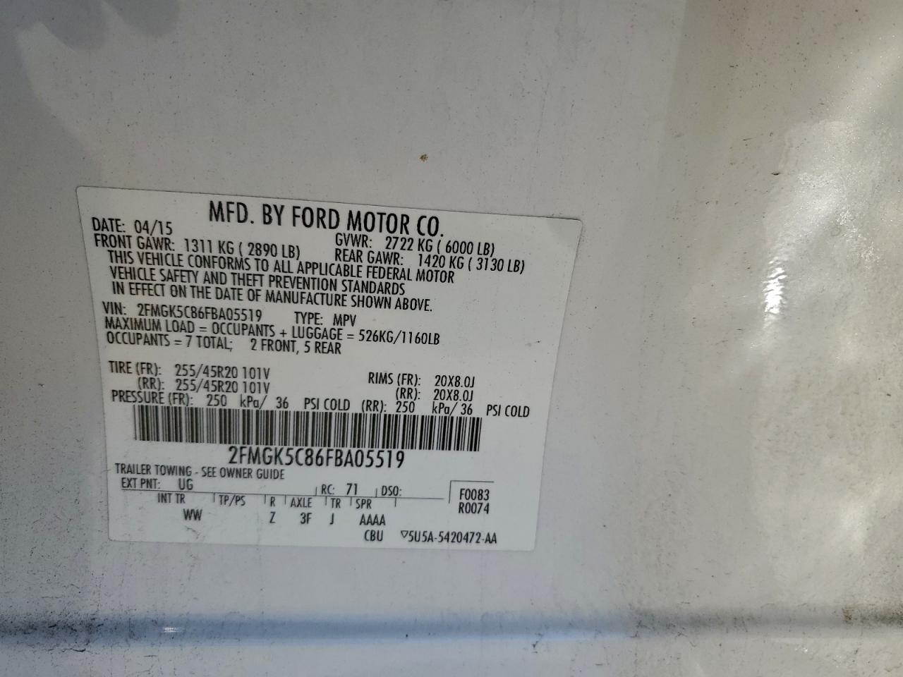 Ford Flex Sel Image 7