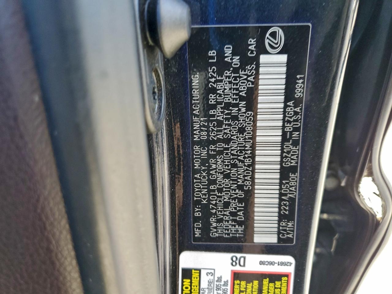 Lexus Es 350 Base Image 10