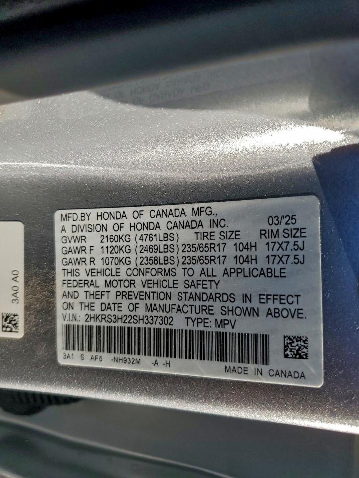 Honda Crv Lx Image 3