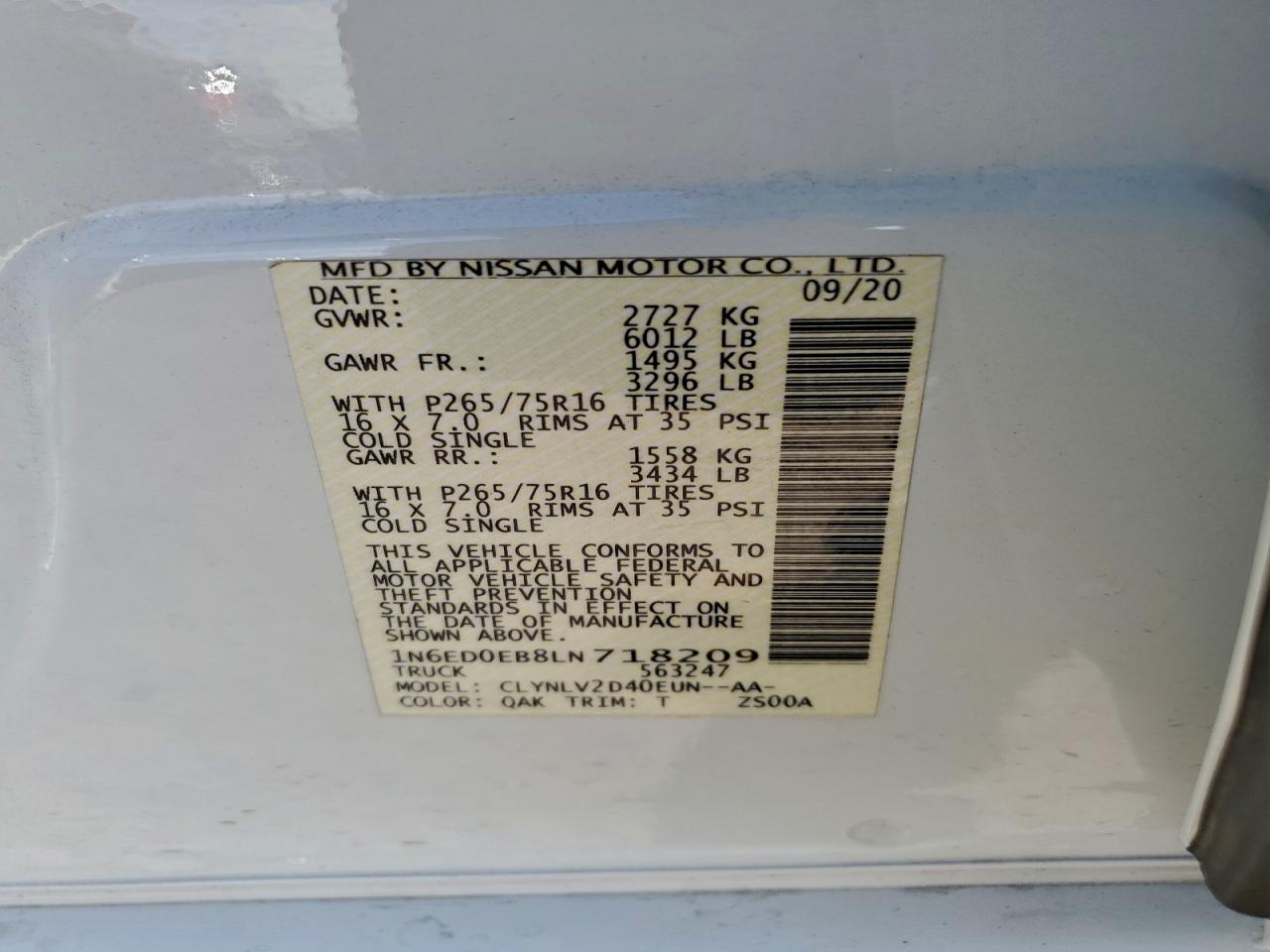 Nissan Frontier S Image 2